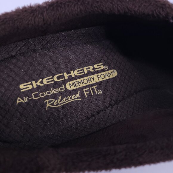 Skechers Easy Going Latte Women's 8 Chocolate Faux Fur Clogs Slip On Memory Foam - Picture 11 of 12